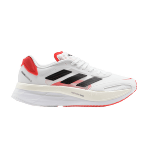 adidas Adizero Boston 10 White Black Solar Red