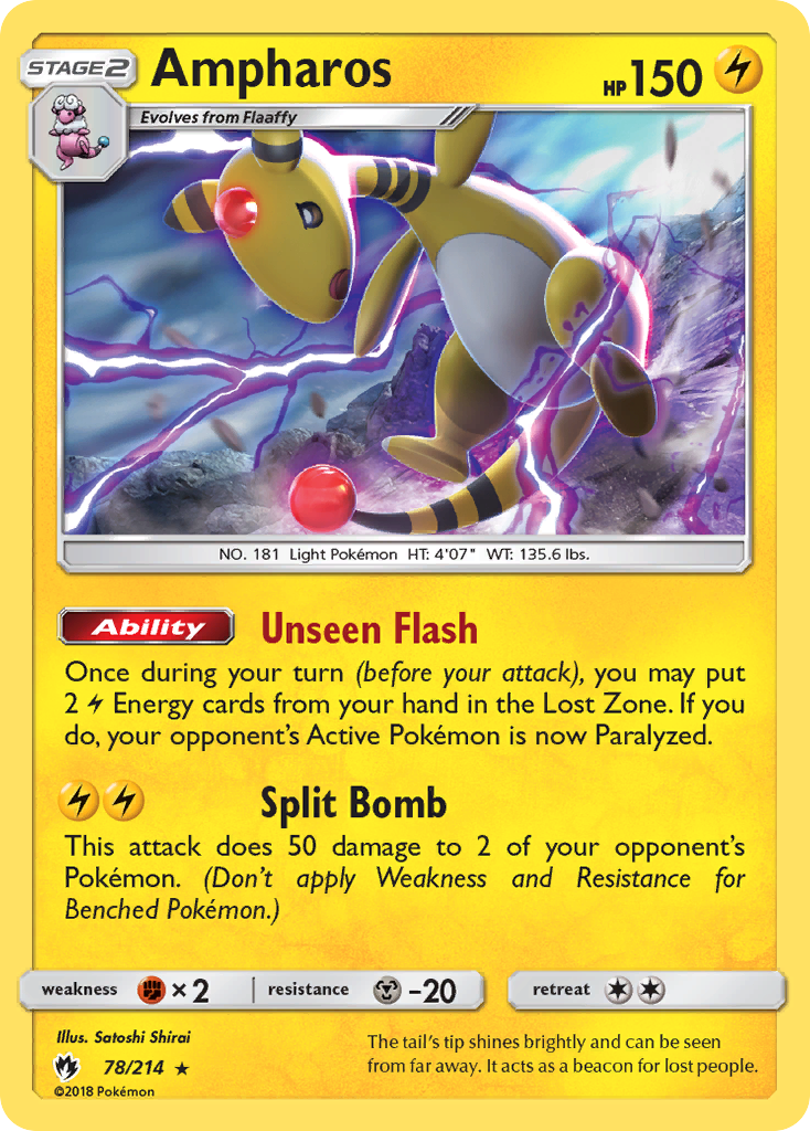 Ampharos - 78/214 - Rare Holo