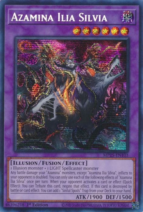 Azamina Ilia Silvia - MP25-EN103 - Prismatic Secret Rare - 1st Edition