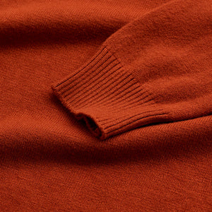 Orange Knitted Sweatshirt