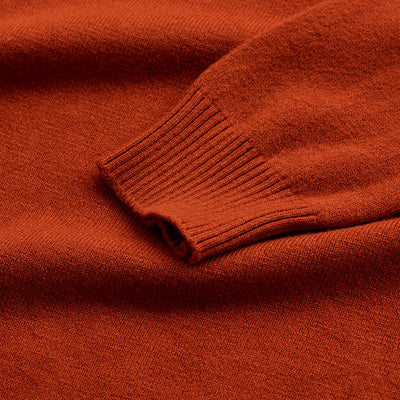 Orange Knitted Sweatshirt