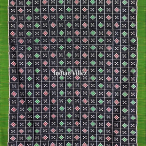 Black Green Contemporary Body Pasapali Silk Saree