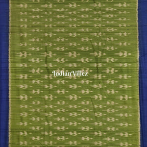 Mehendi Green Blue Gopalpur Tussar Silk Saree