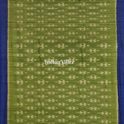 Mehendi Green Blue Gopalpur Tussar Silk Saree