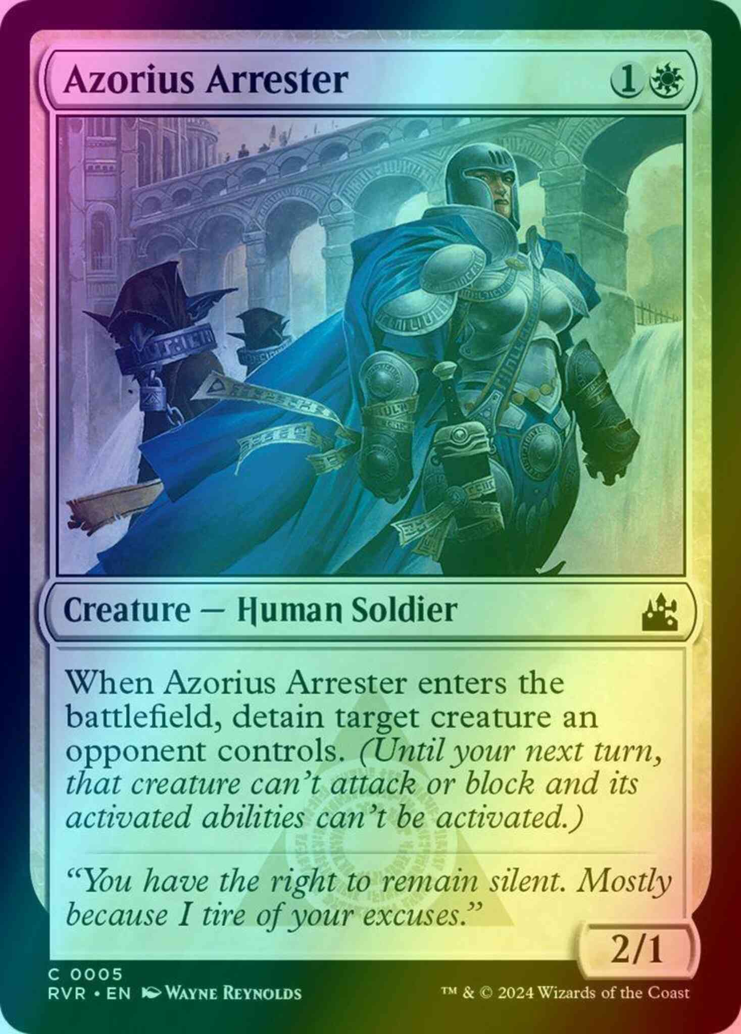 Azorius Arrester [5] [Ravnica Remastered] [Foil]