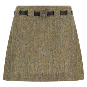 Ferragamo Gancini Belt Skirt