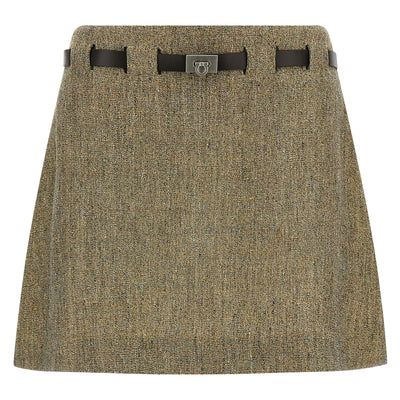 Ferragamo Gancini Belt Skirt