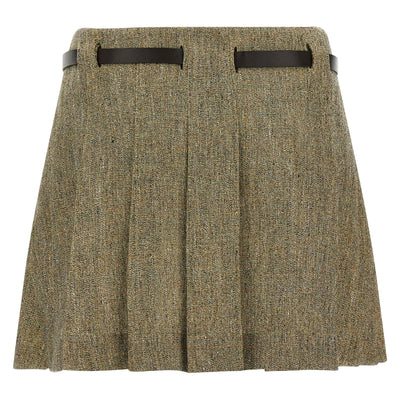 Ferragamo Gancini Belt Skirt