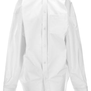 Balenciaga Asymmetric Shirt With Logo Embroidery