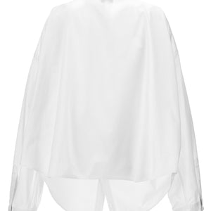 Balenciaga Asymmetric Shirt With Logo Embroidery