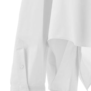 Balenciaga Asymmetric Shirt With Logo Embroidery
