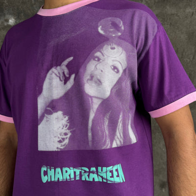 Charitraheen Baby Tee- Purple