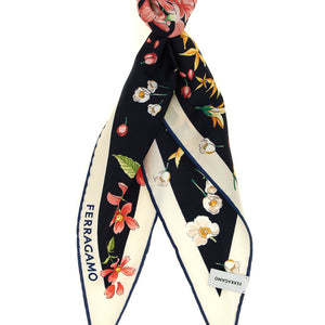 Ferragamo Primavera Print Diamond Scarf