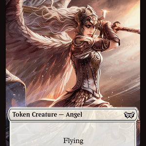 Angel Token (02) // Treasure Token (15) [Duskmourn: House of Horror: Commander: Tokens] [Non-Foil]