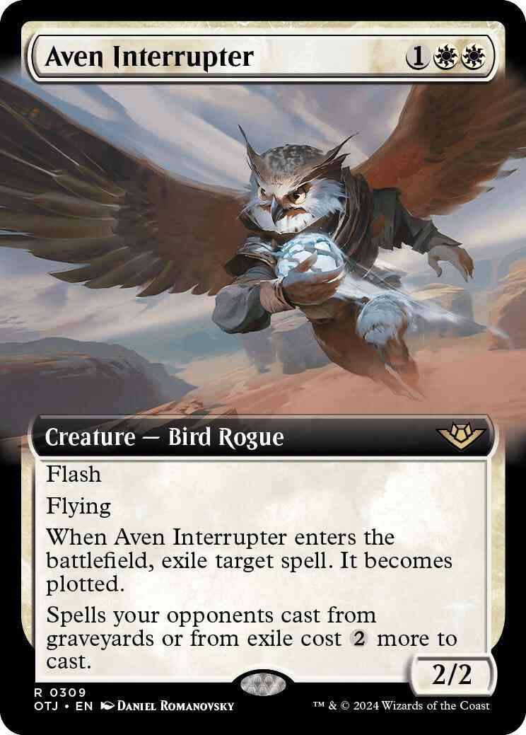 Aven Interrupter [309] [Extended Art] [Outlaws of Thunder Junction] [Non-Foil]
