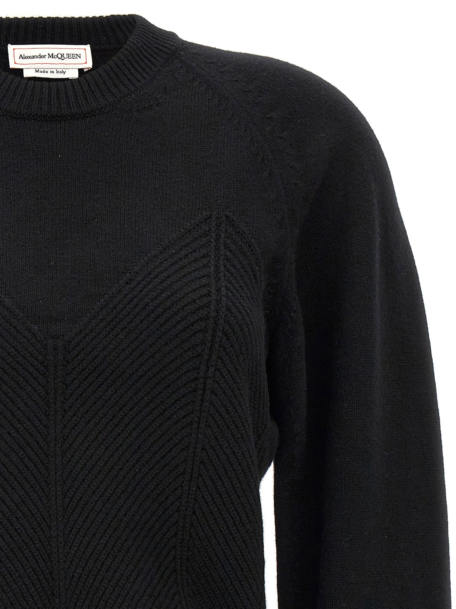 Alexander McQueen Chevron Corset Sweater
