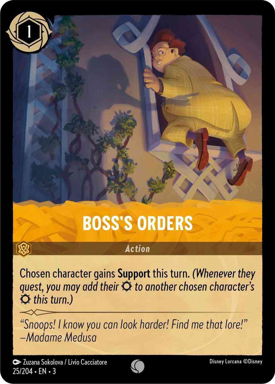 Boss's Orders - 25/204 [Into the Inklands] [Non-Foil]