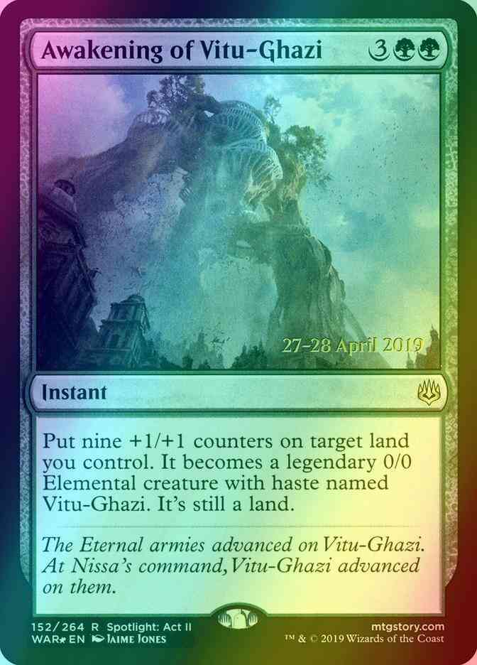 Awakening of Vitu-Ghazi [152s] [War of the Spark Promos] [Foil]