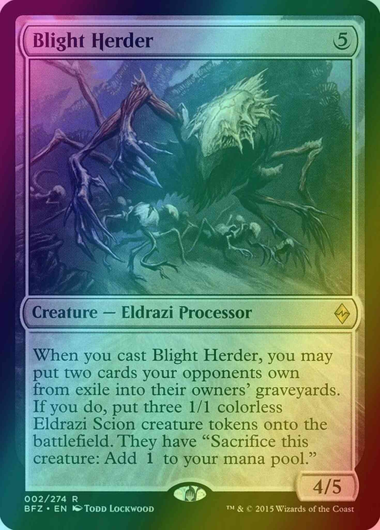 Blight Herder [2] [Battle for Zendikar] [Foil]