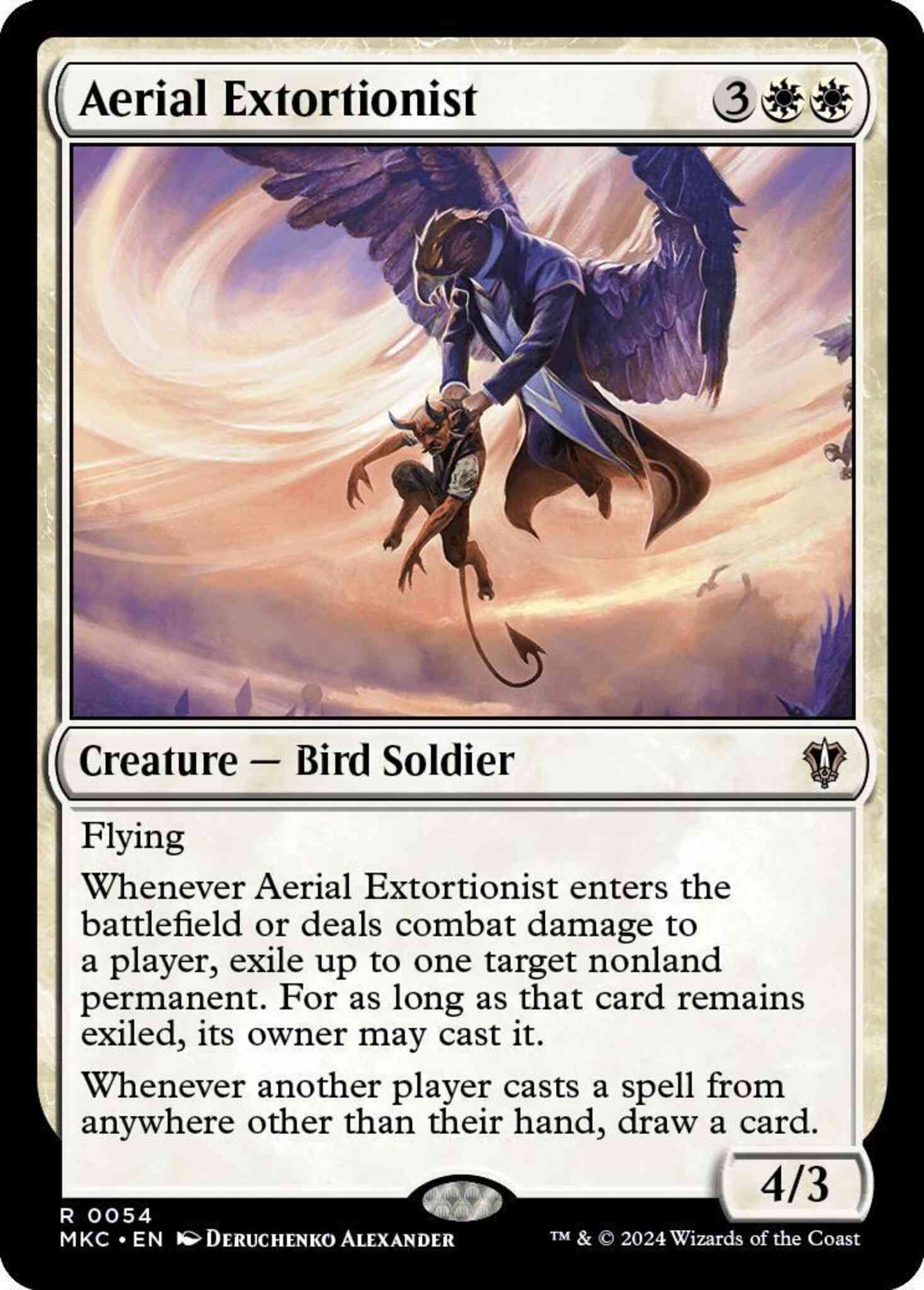 Aerial Extortionist [54] [Murders at Karlov Manor: Commander] [Non-Foil]