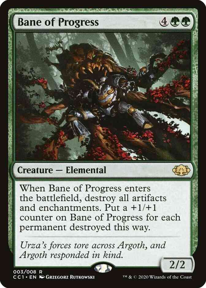 Bane of Progress [3] [Commander Collection: Green] [Non-Foil]