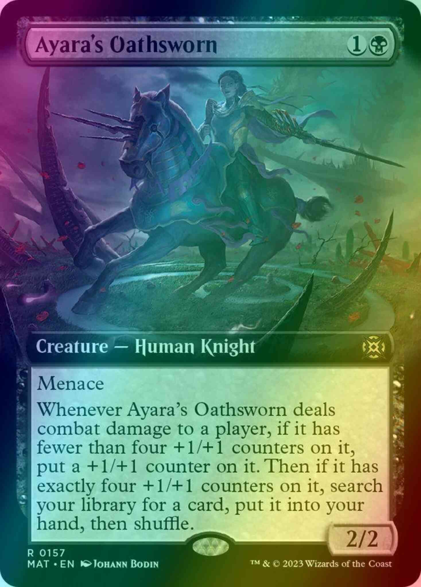 Ayara's Oathsworn [157] [Extended Art] [March of the Machine: The Aftermath] [Foil]