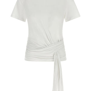 7 For All Mankind Draped Detail T-shirt