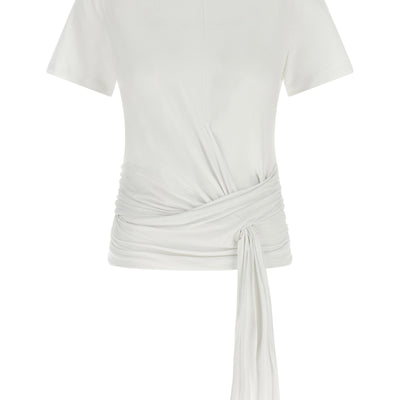 7 For All Mankind Draped Detail T-shirt