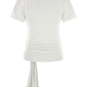 7 For All Mankind Draped Detail T-shirt