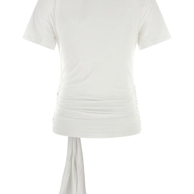 7 For All Mankind Draped Detail T-shirt