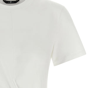 7 For All Mankind Draped Detail T-shirt