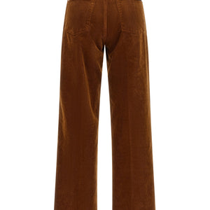 7 For All Mankind Stovepipe Straight Velvet Pants