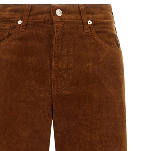 7 For All Mankind Stovepipe Straight Velvet Pants