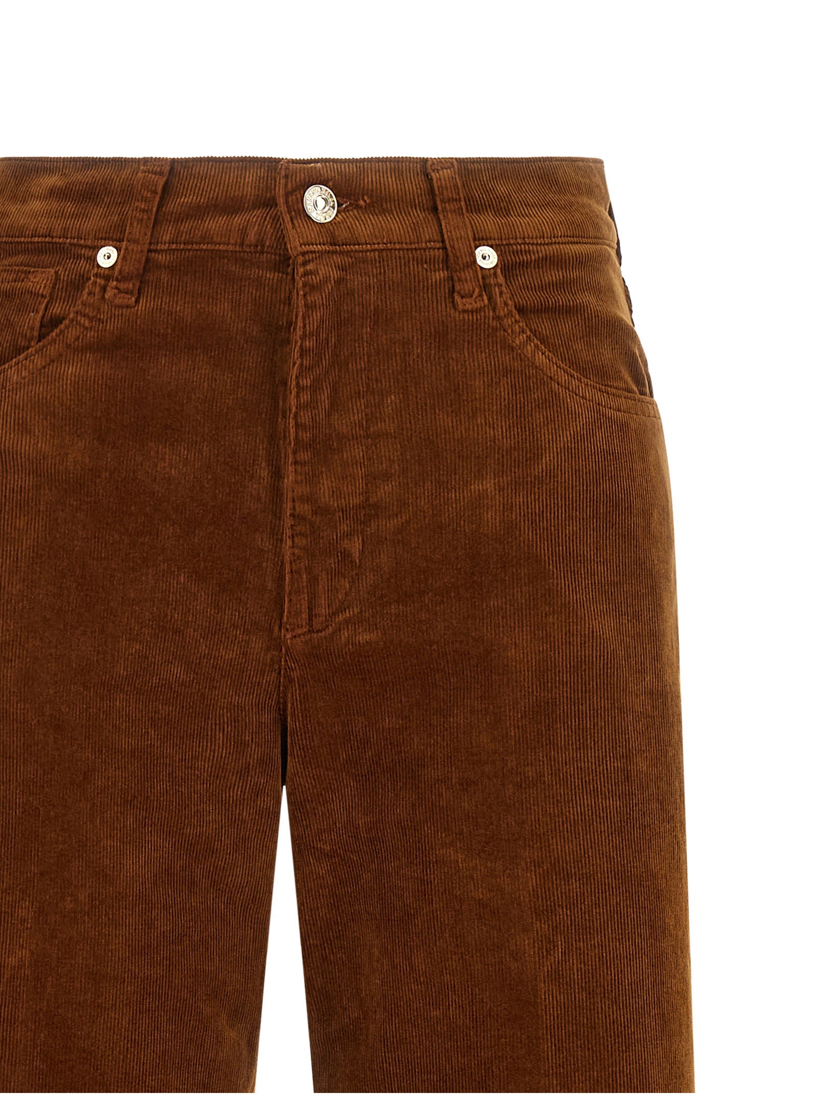 7 For All Mankind Stovepipe Straight Velvet Pants