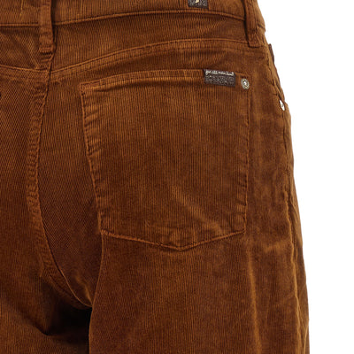 7 For All Mankind Stovepipe Straight Velvet Pants