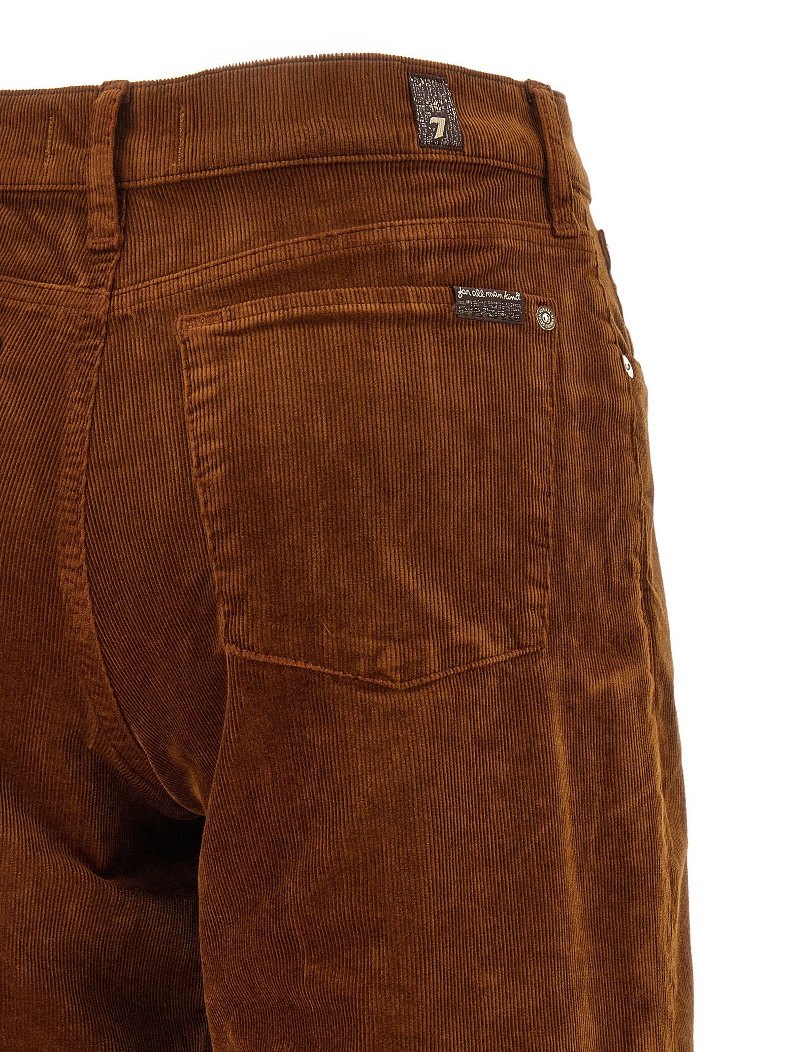 7 For All Mankind Stovepipe Straight Velvet Pants