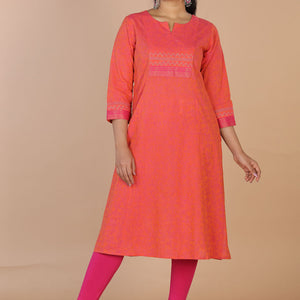 Festive cotton blockprinted kurti
