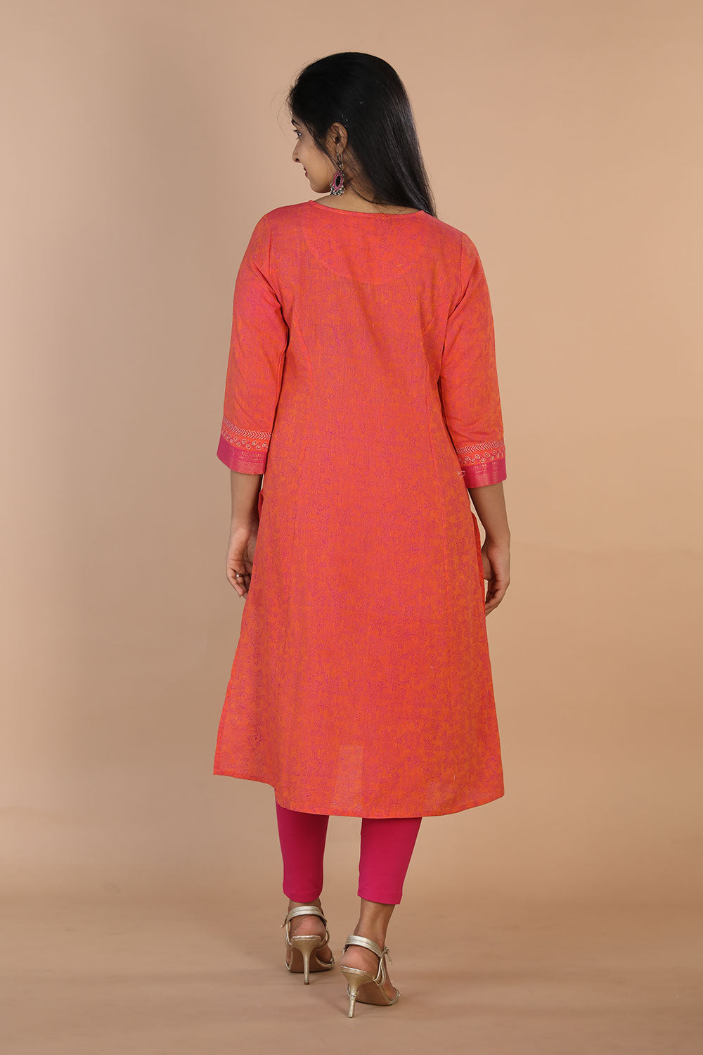 Festive cotton blockprinted kurti