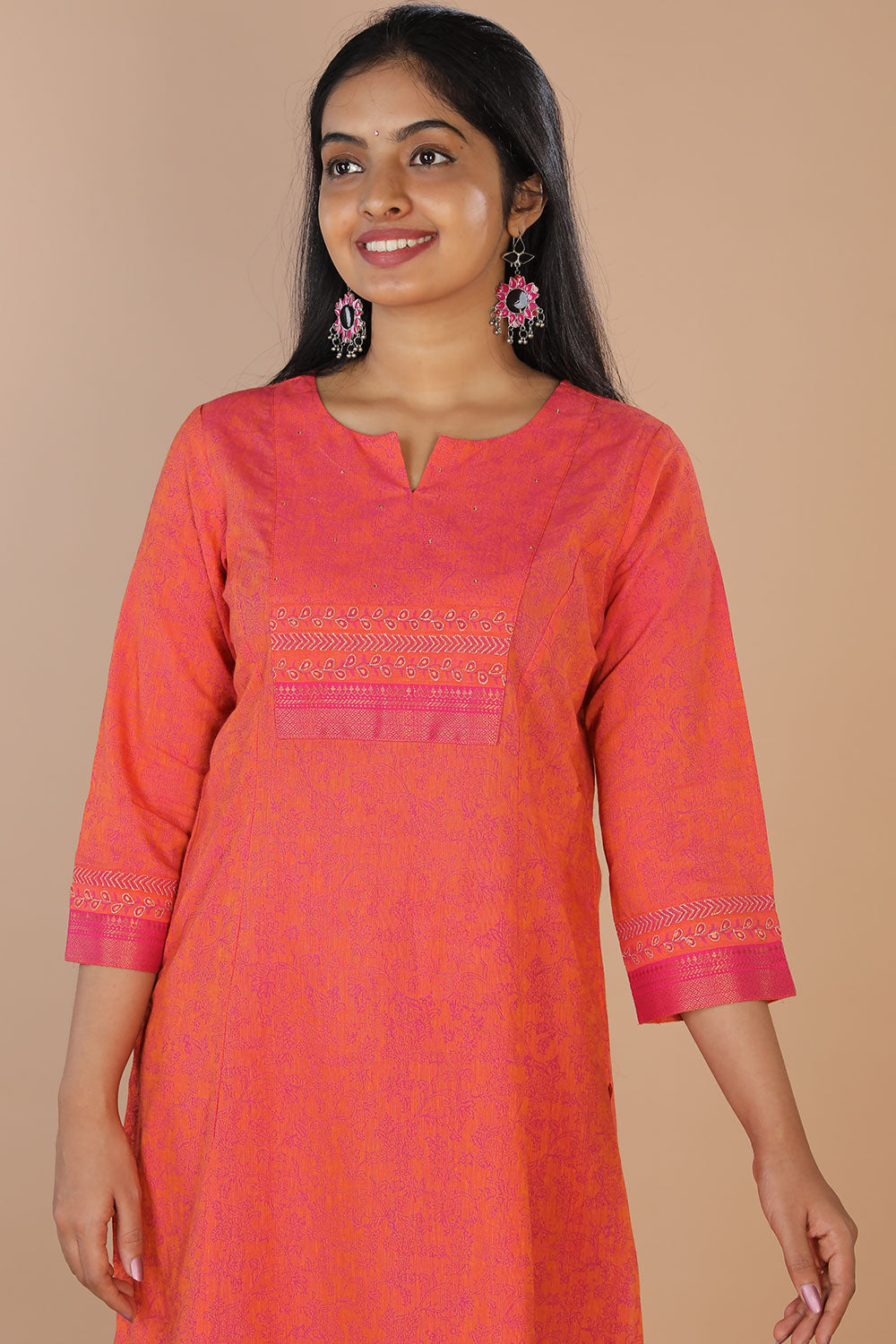 Festive cotton blockprinted kurti
