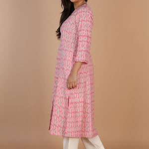 Ikat long kurti