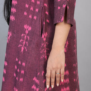Cotton pochampally ikkat kurta