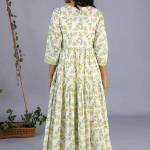 Handblock printed dress