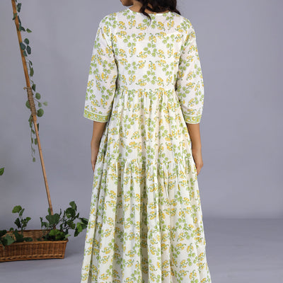 Handblock printed dress