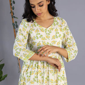 Handblock printed dress