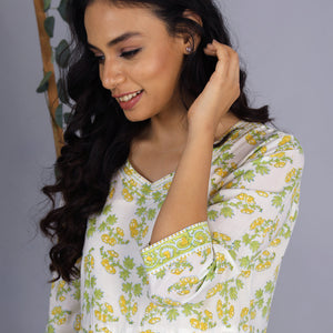 Handblock printed dress