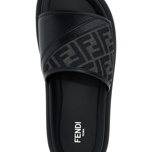 Fendi Diagonal Sandals