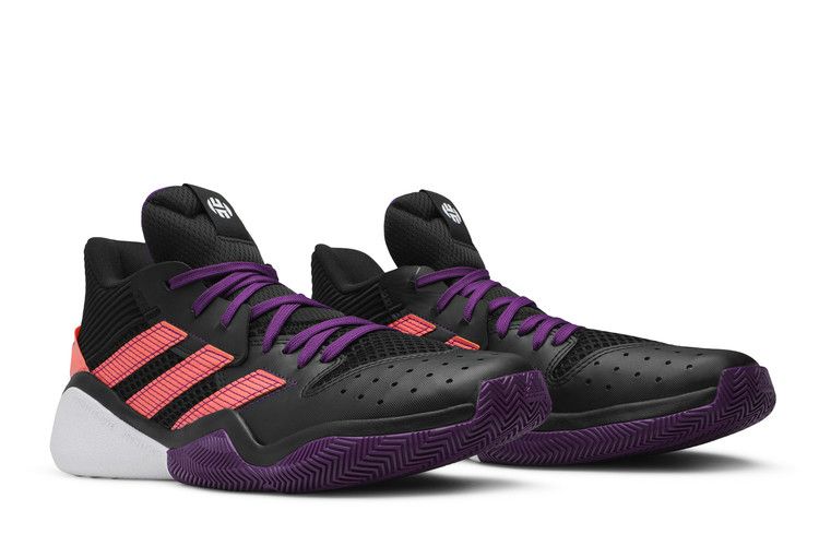 adidas Harden Stepback Black Purple Coral