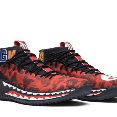 adidas Dame 4 A Bathing Ape Red