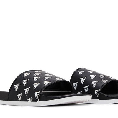 adidas Adilette Comfort Slides Print Core Black Cloud White