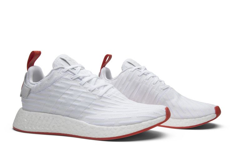 adidas NMD R2 White Core Red Two Toned